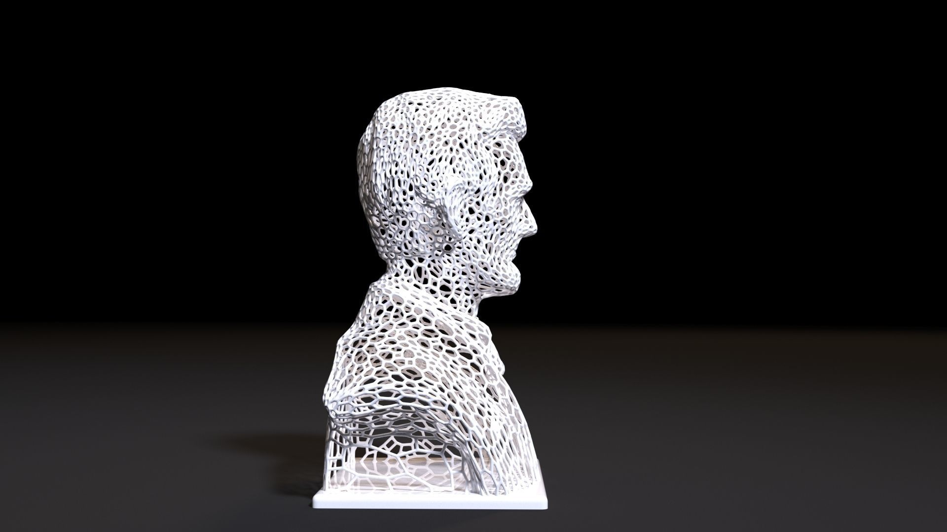 Bust Abraham Lincoln 3D print model_6