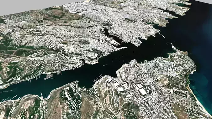 Cityscape Sevastopol Ukraine 3D model