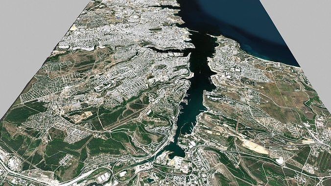 Cityscape Sevastopol Ukraine 3D model 3