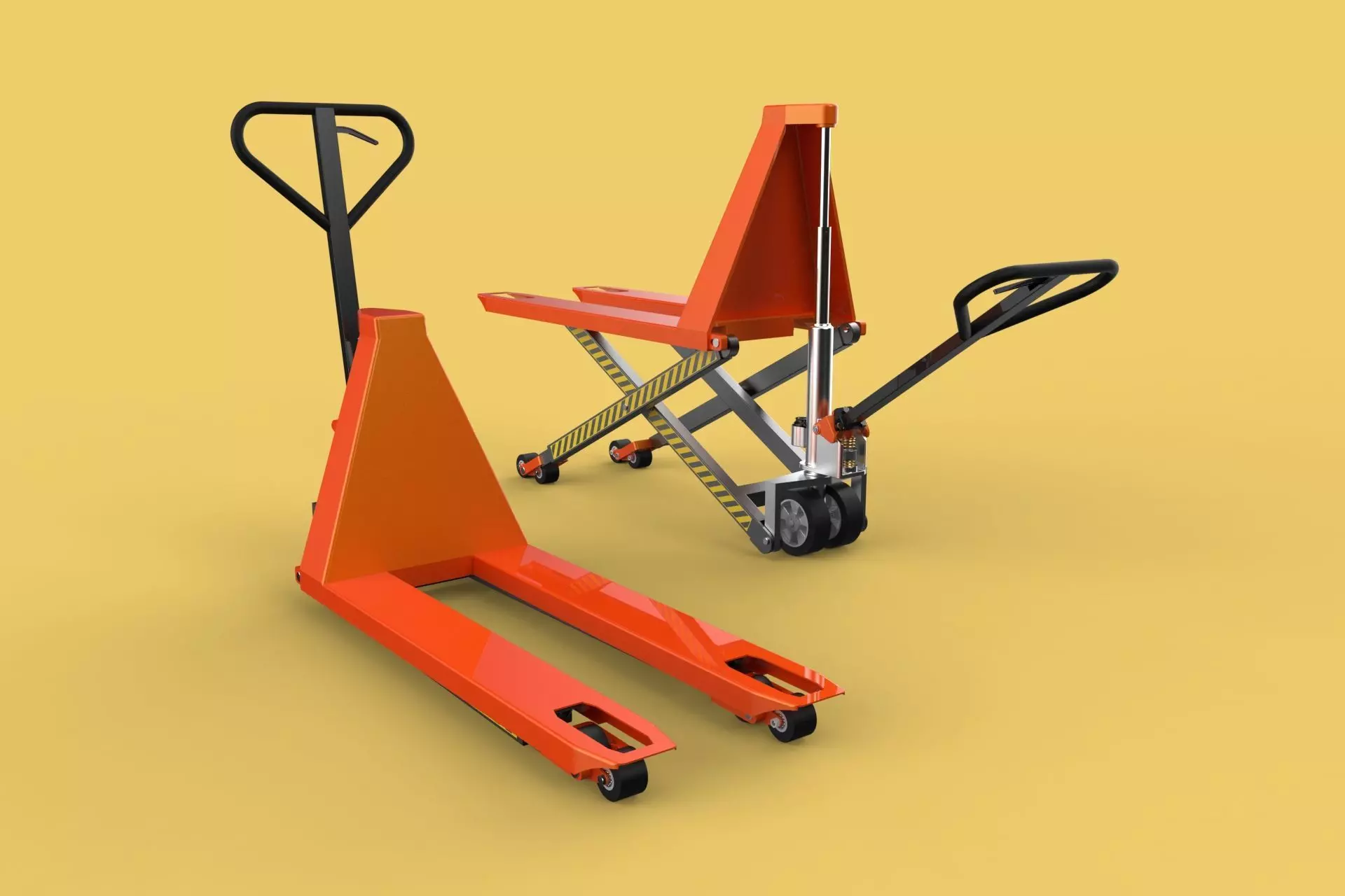 HAND PALLET TRUCK JACK PUMP JIGGER FORKLIFT 3D model