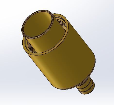 Raven Telescopic Window Brush Hose End Fitting 3D print model_1