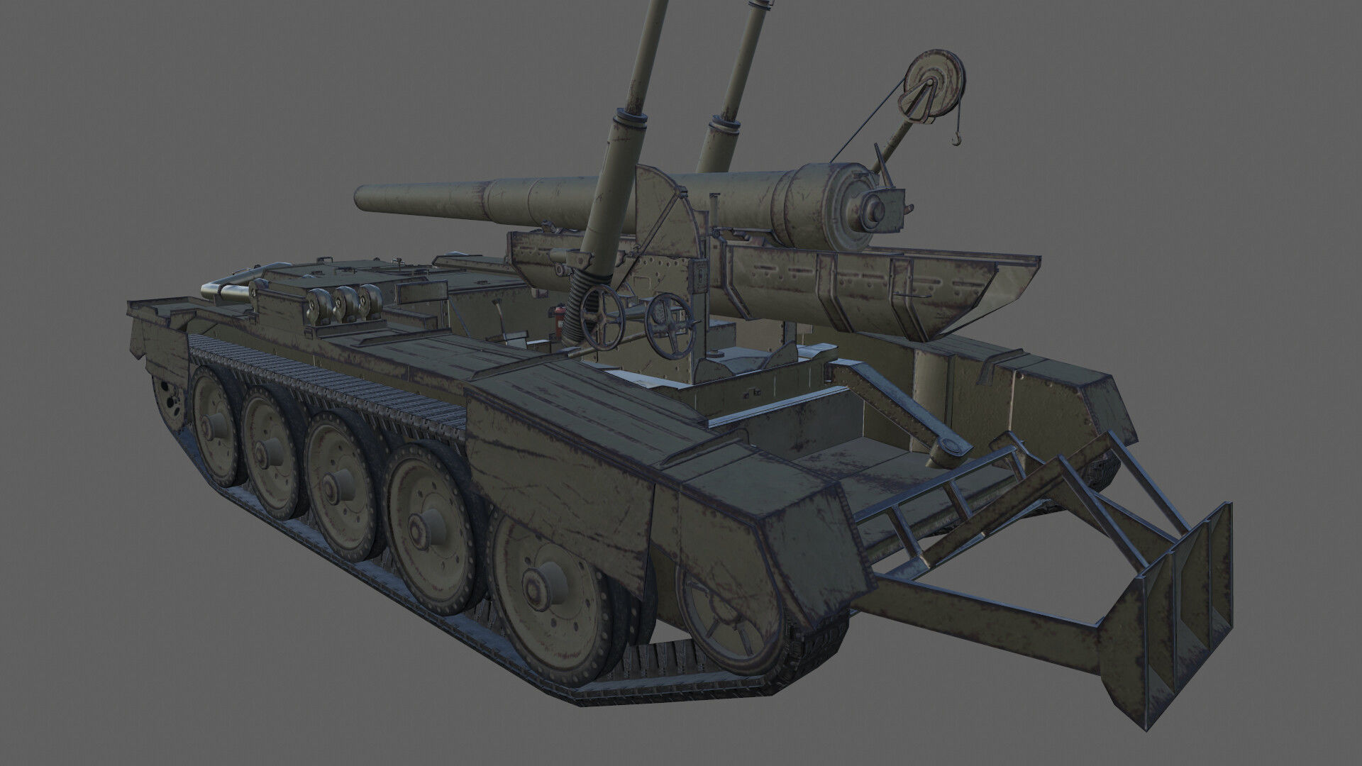 GB29 Crusader 5inch Low-poly 3D model_2