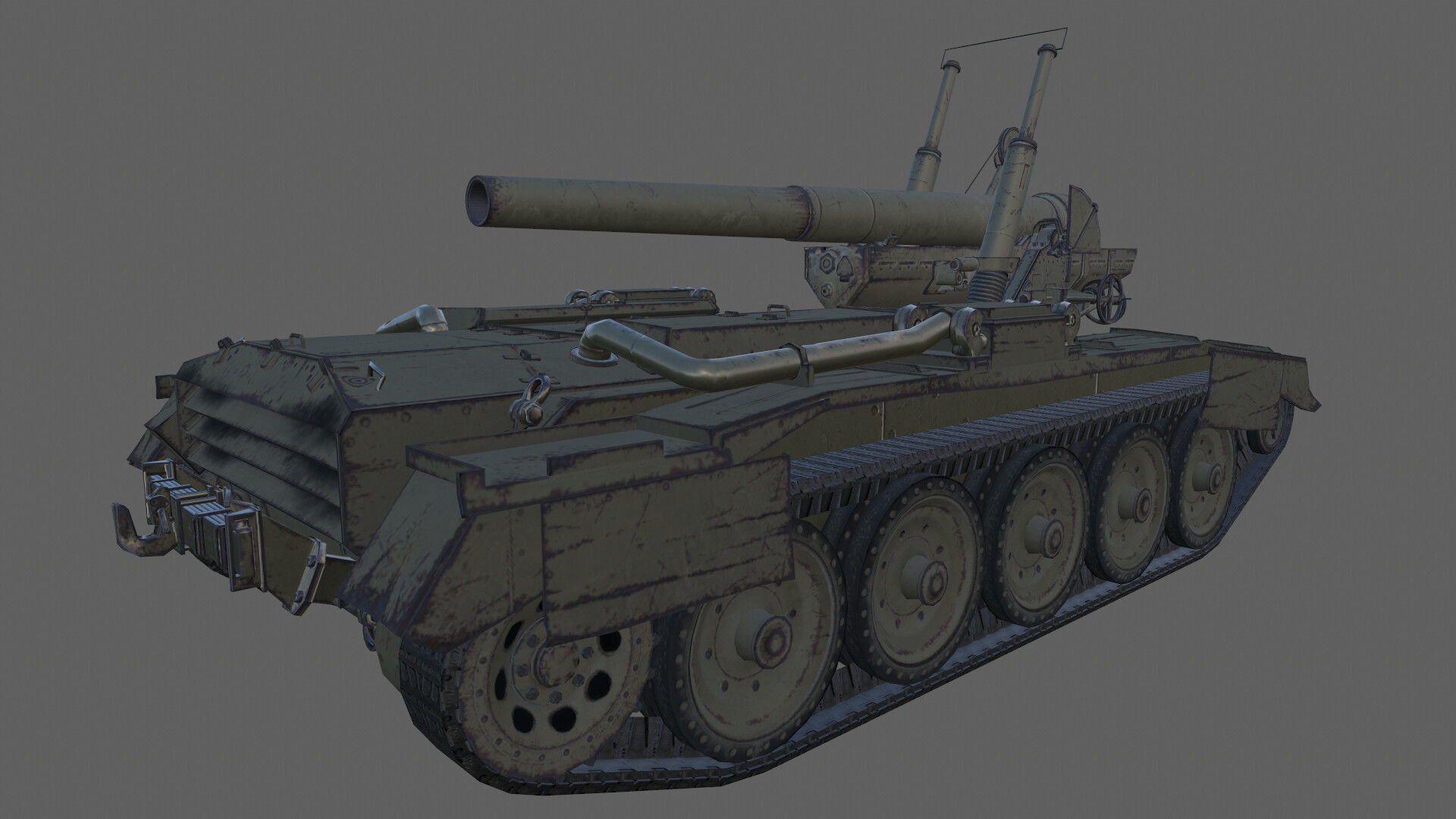 GB29 Crusader 5inch Low-poly 3D model_1