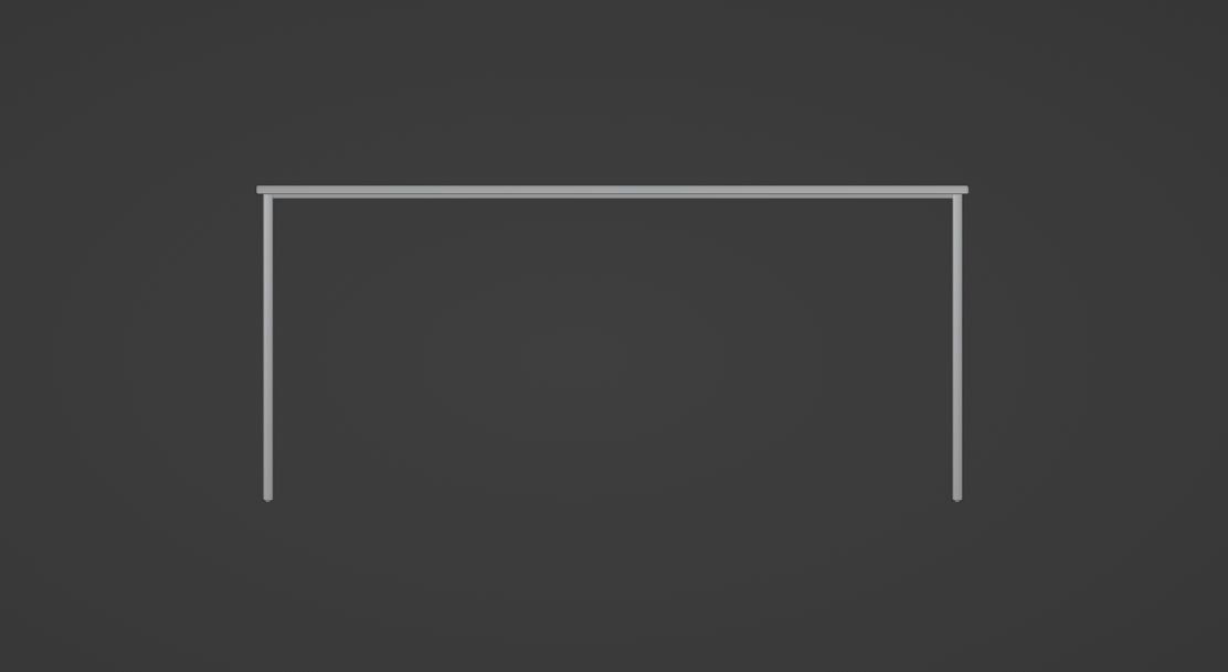 Office Table Low-poly 3D model_7