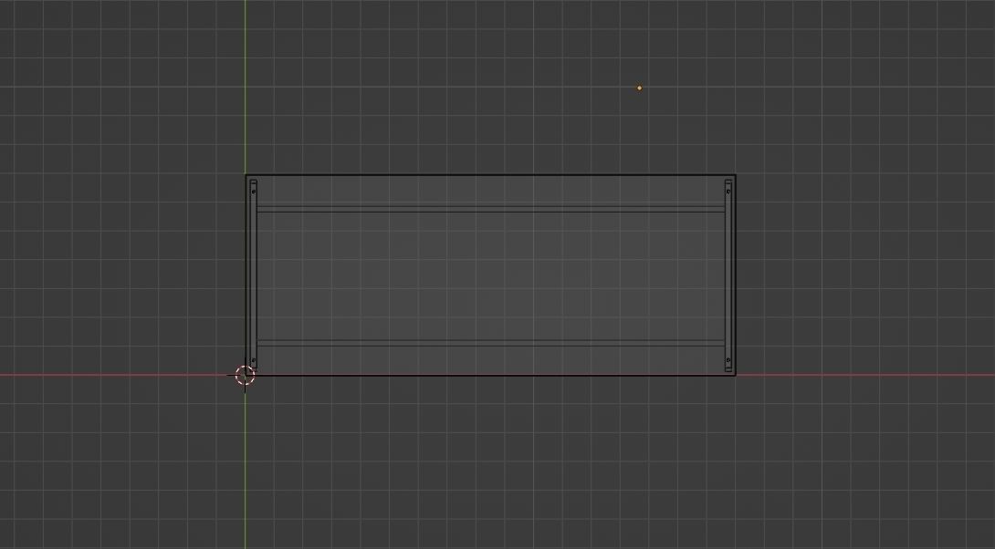 Office Table Low-poly 3D model_11