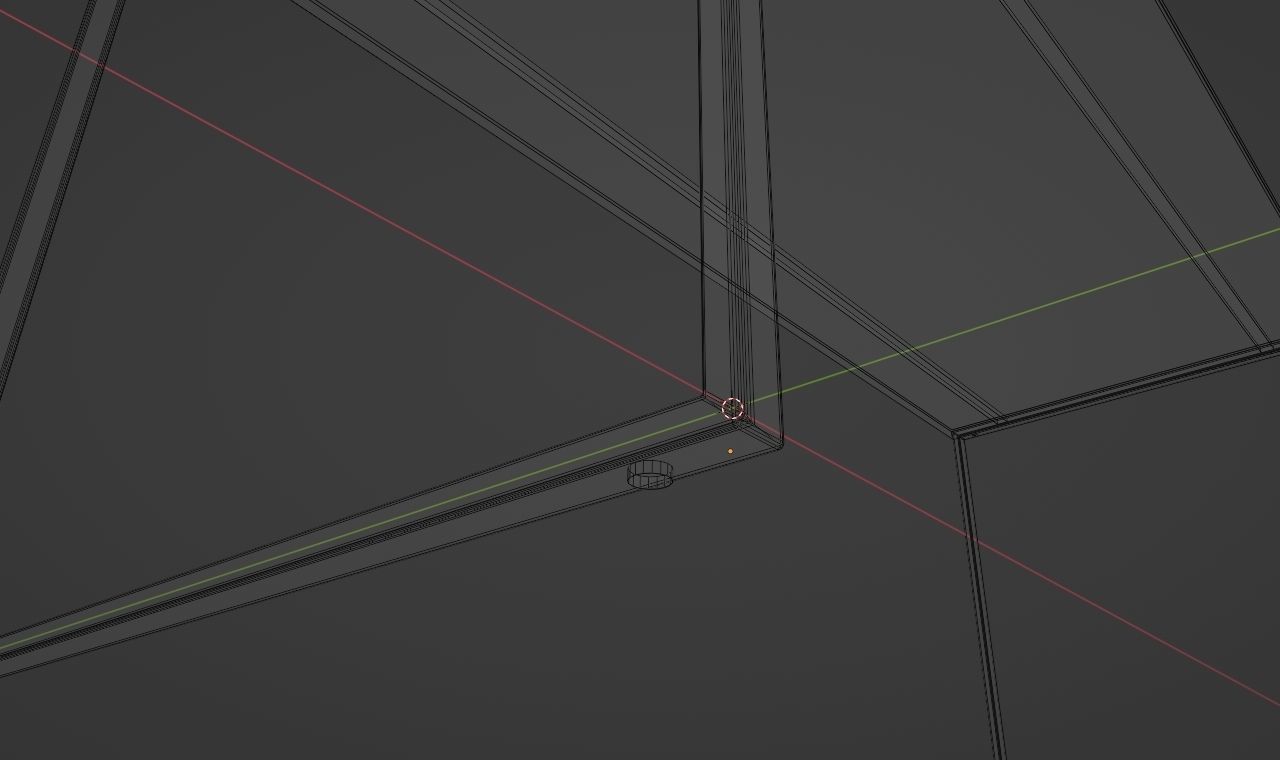 Office Table Low-poly 3D model_14