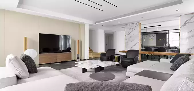 Modern Apartment Design 3d model