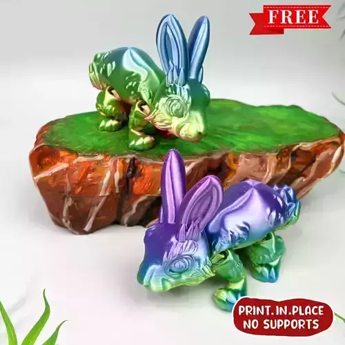 PRINT-IN-PLACE FLEXI CUTE RABBIT ARTICULATED