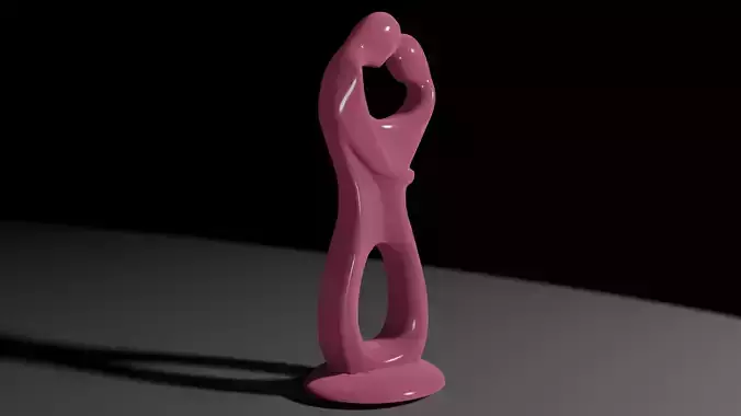 Modern - Minimal Couple Sculpture - Elegance