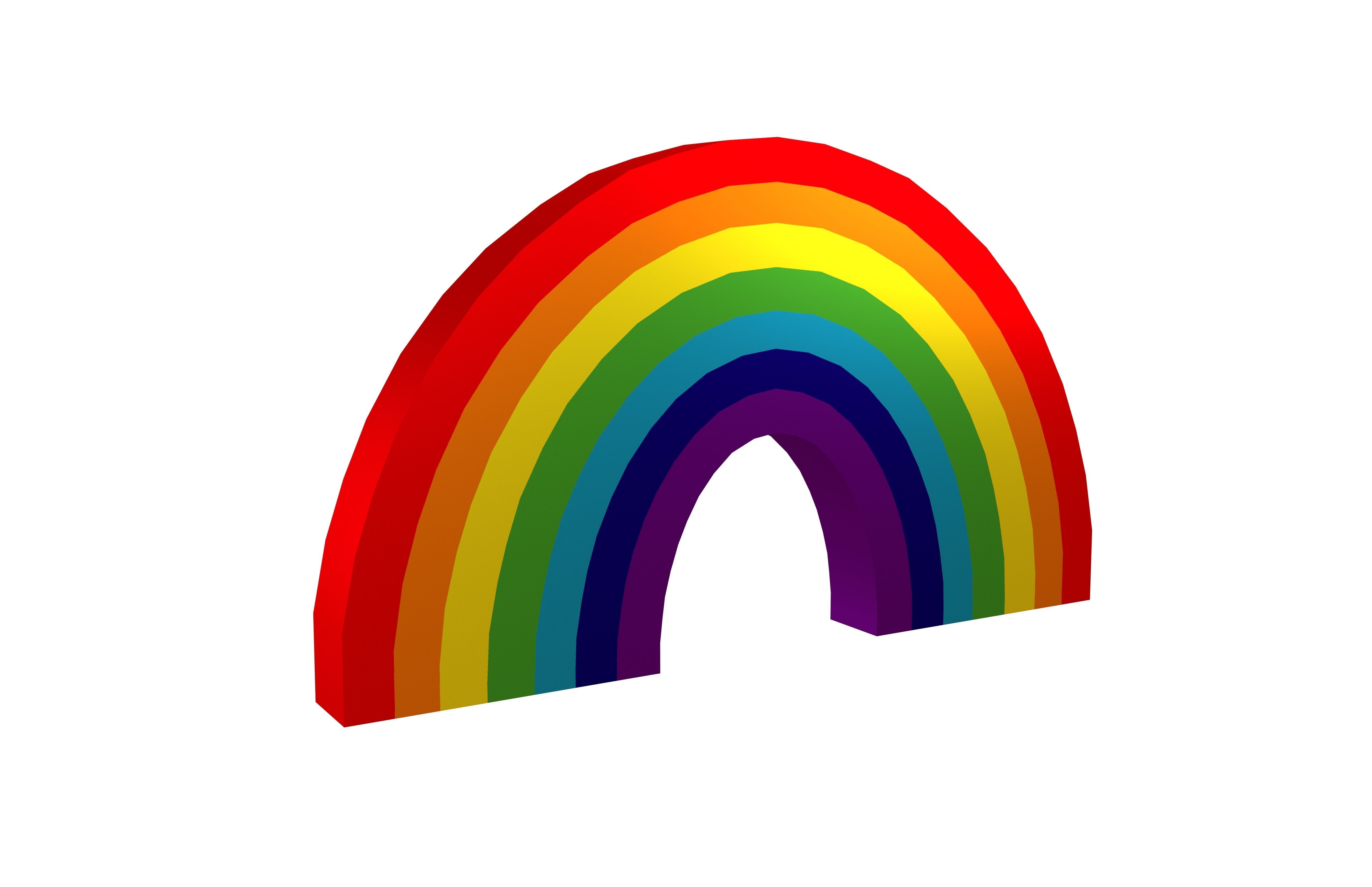 Rainbow v1 002 Low-poly 3D model_2