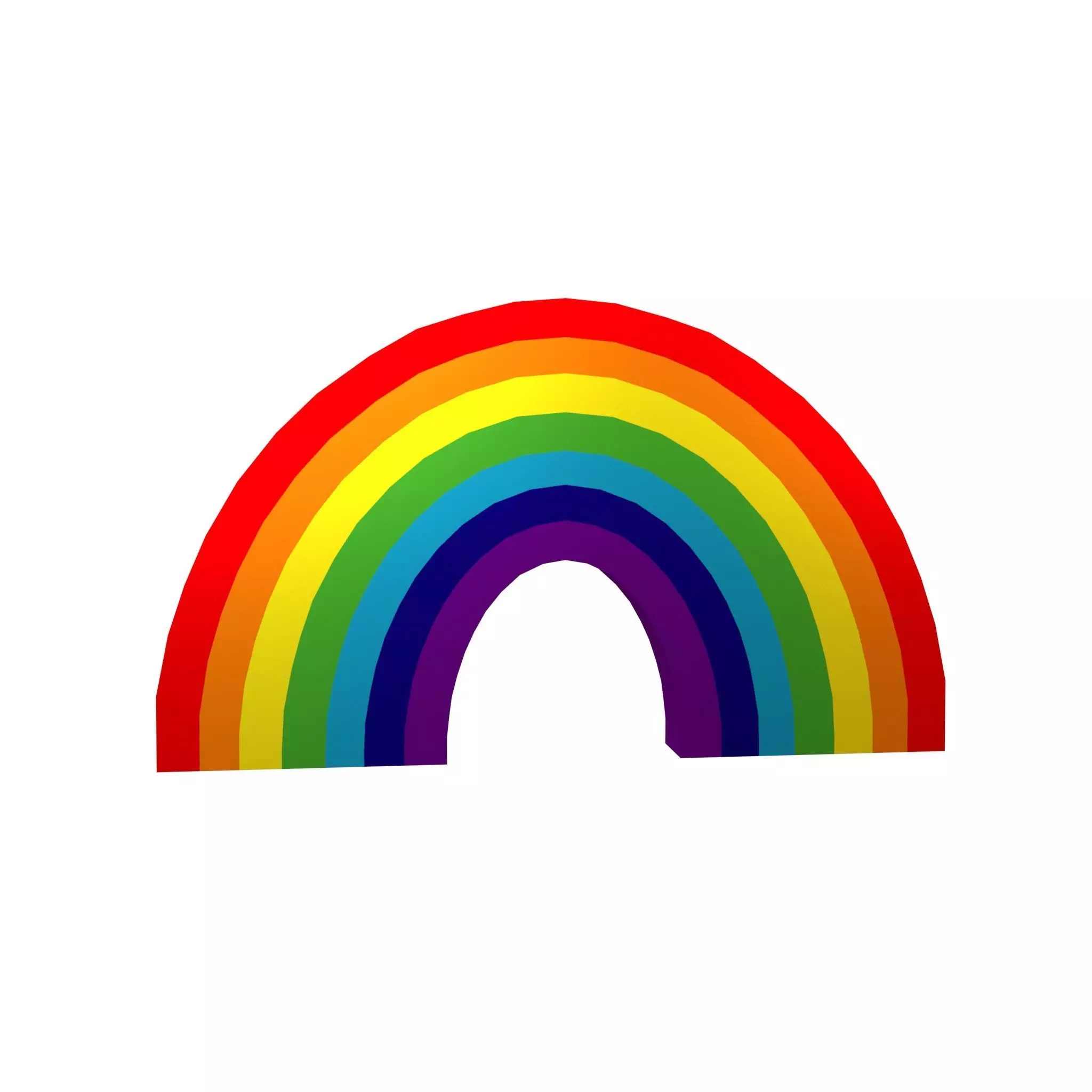 Rainbow v1 002 Low-poly 3D model_0