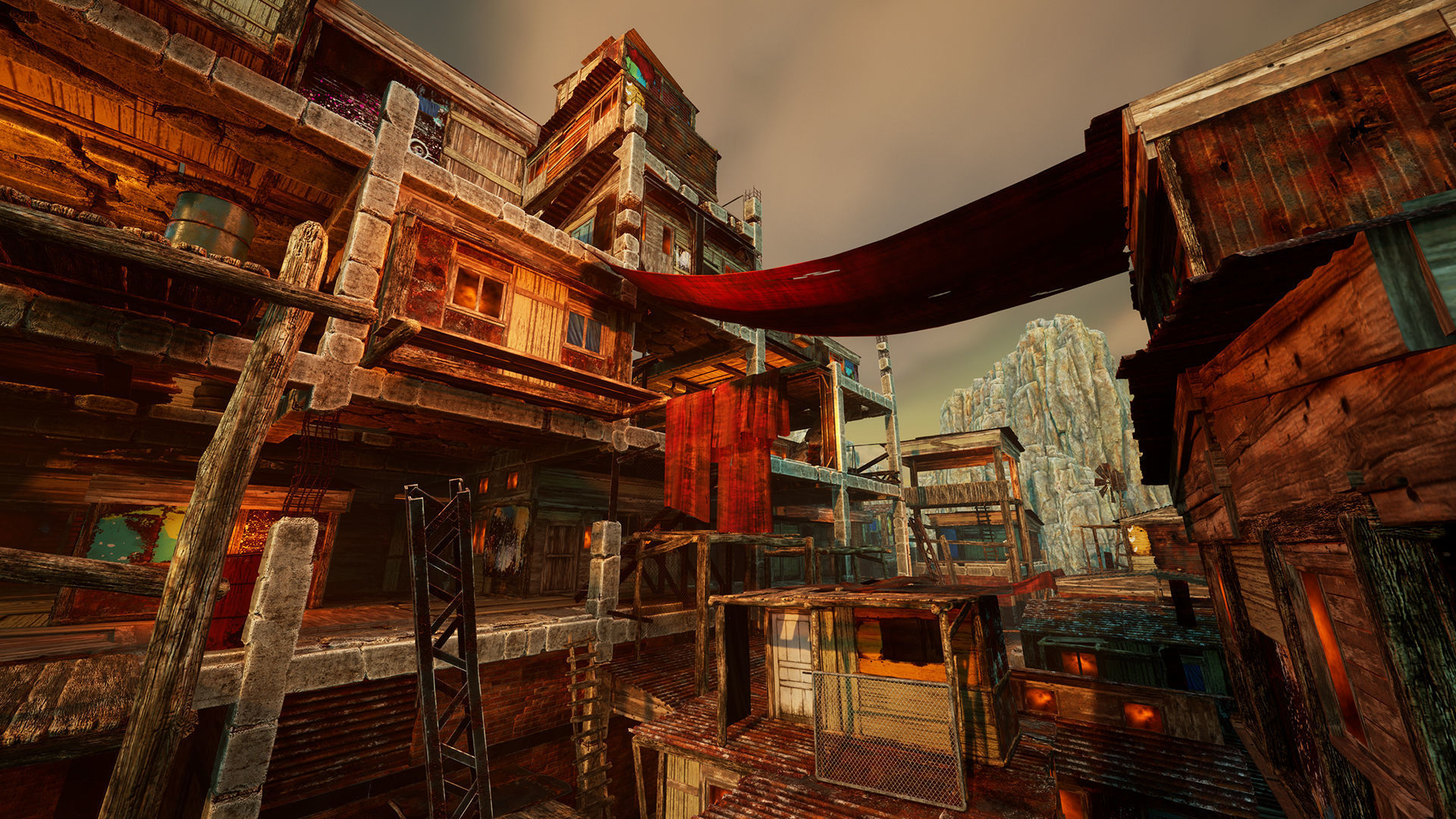 Junk town Low-poly 3D model_11