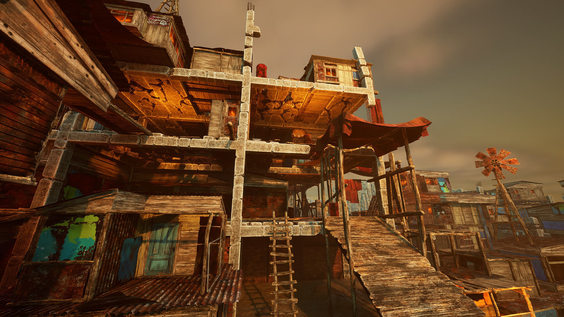 Junk town Low-poly 3D model_8