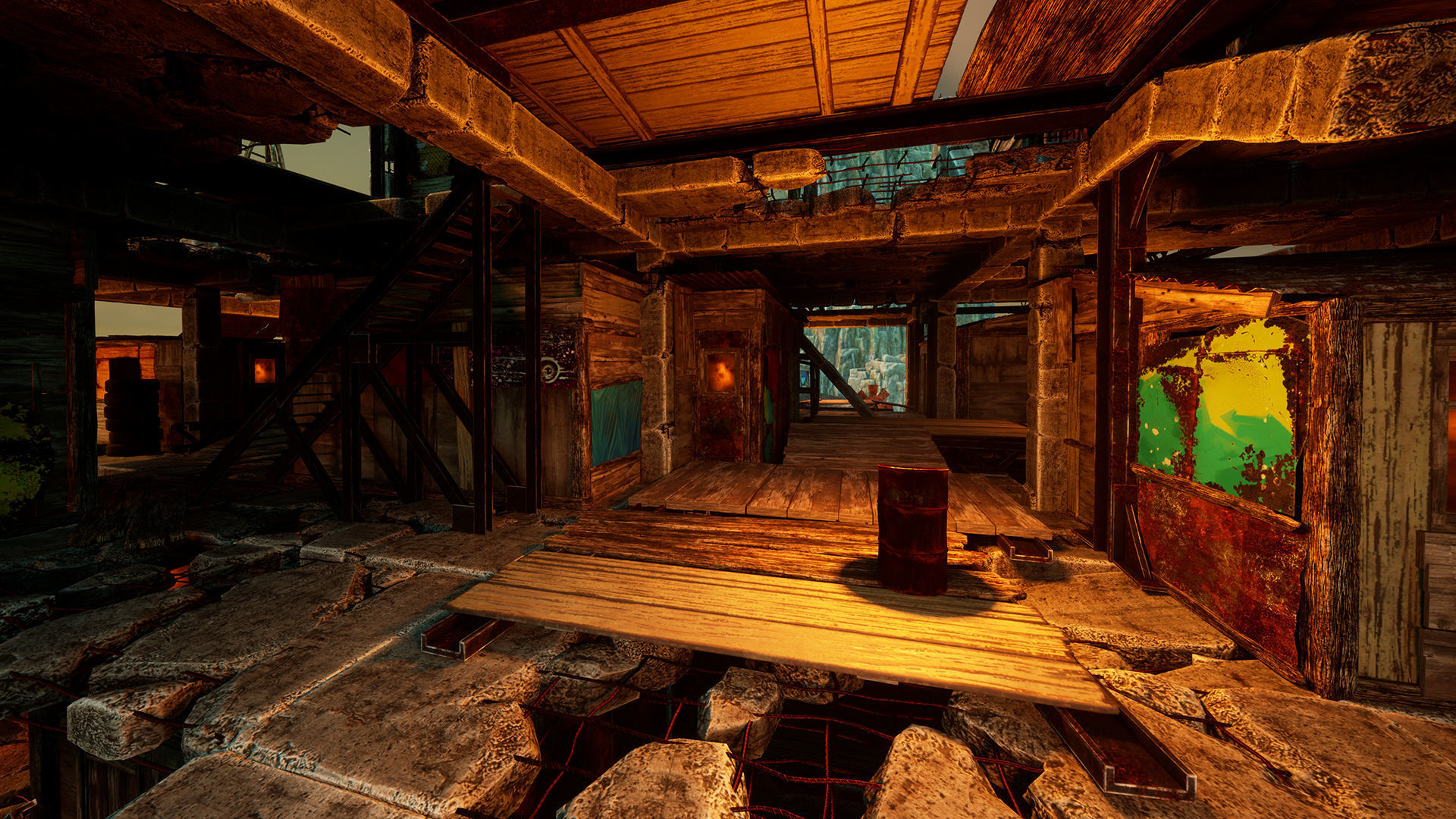 Junk town Low-poly 3D model_9