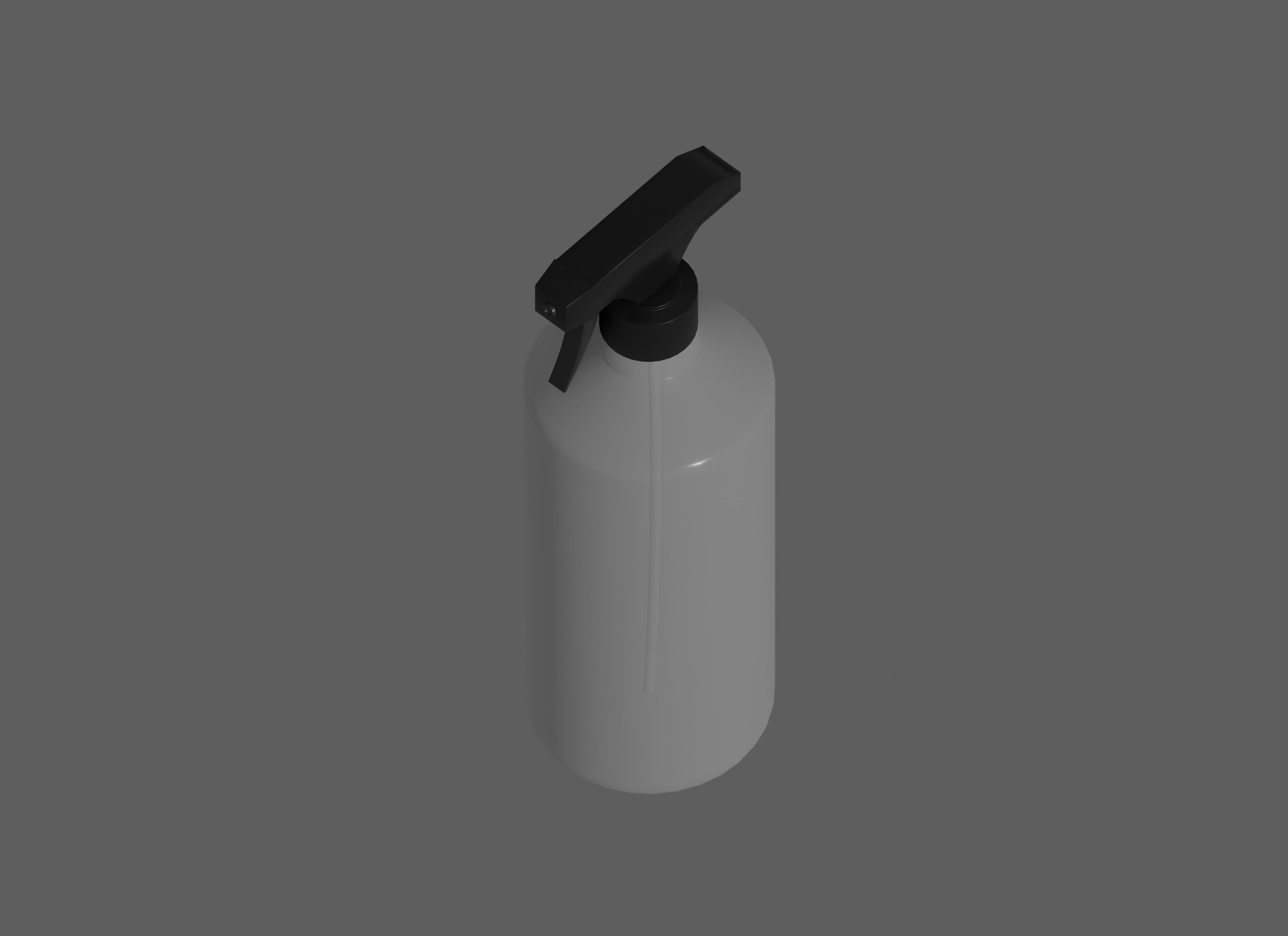 Spray Bottle Low-poly 3D model_5