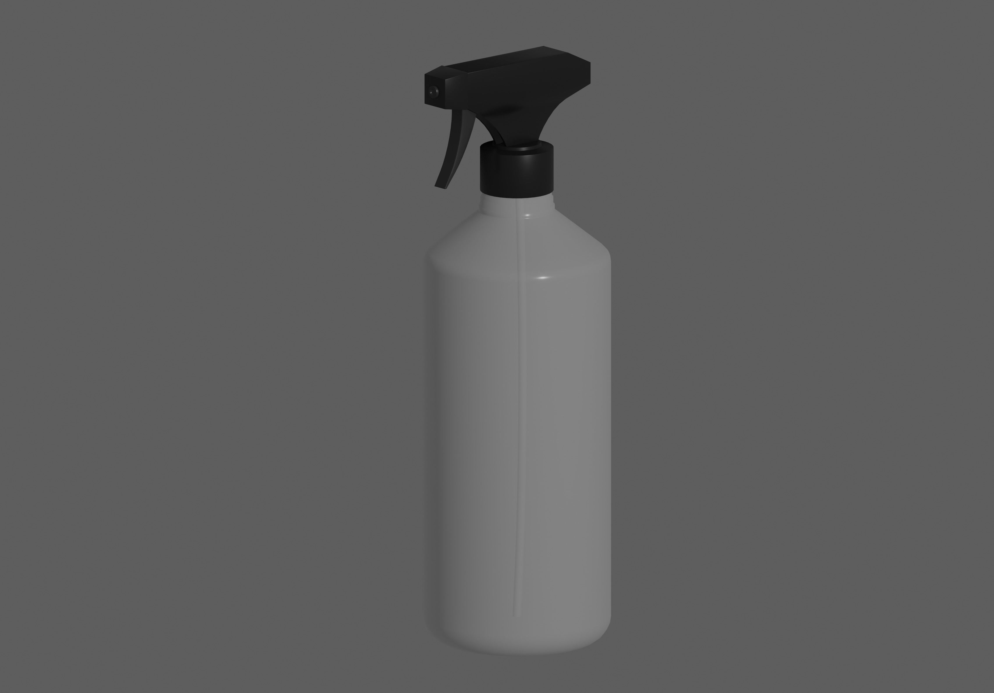 Spray Bottle Low-poly 3D model_2