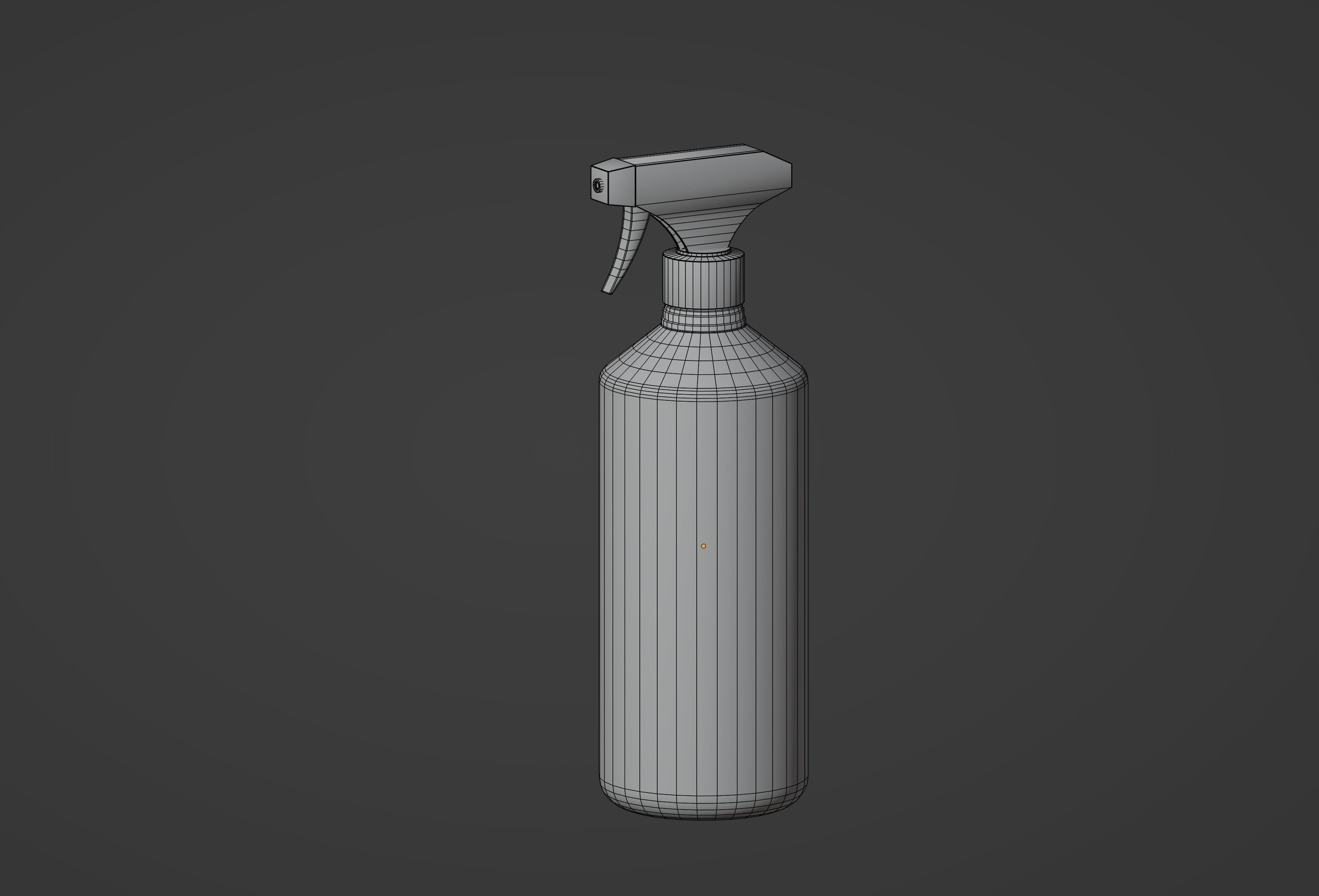 Spray Bottle Low-poly 3D model_11