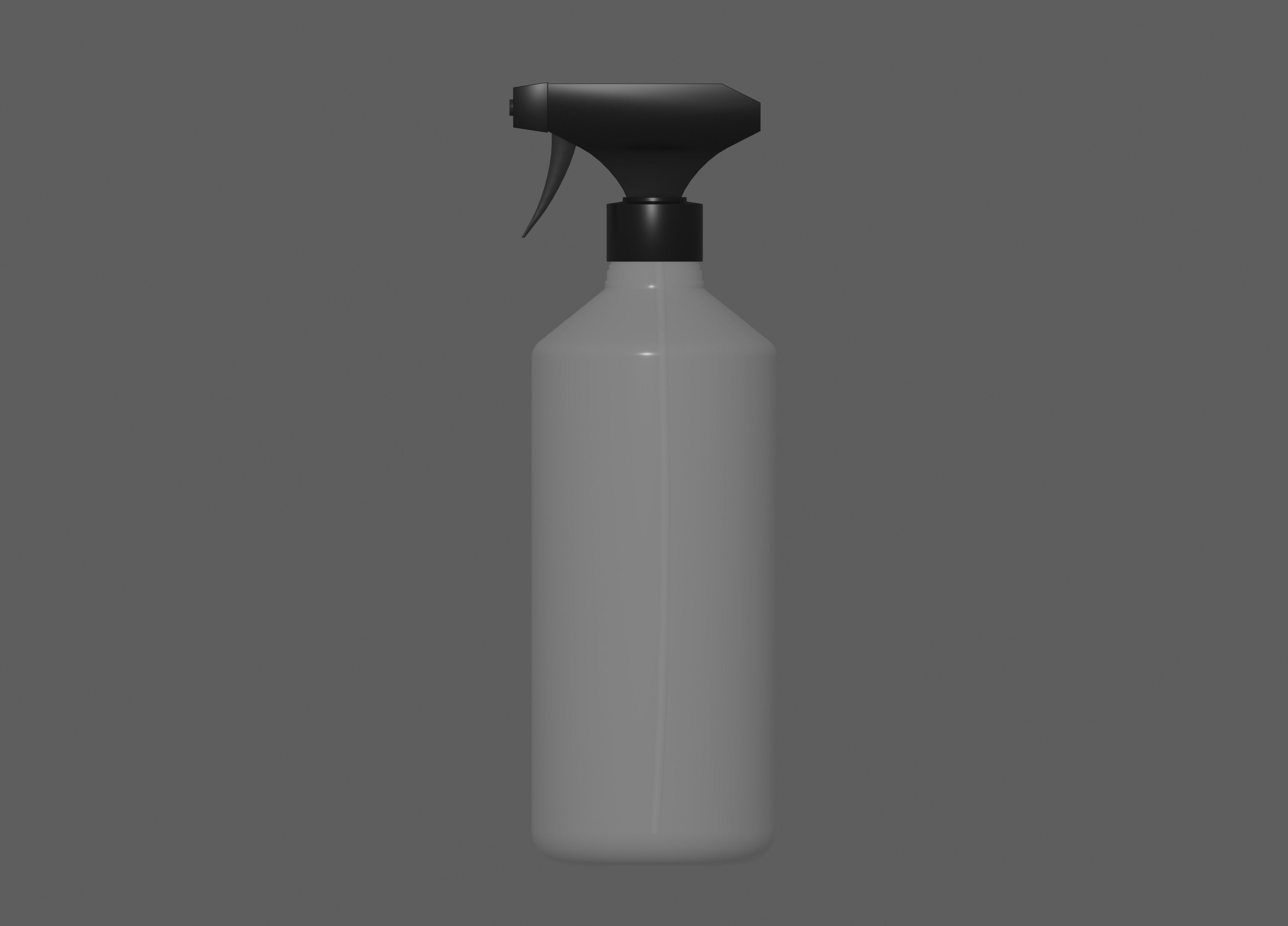 Spray Bottle Low-poly 3D model_1