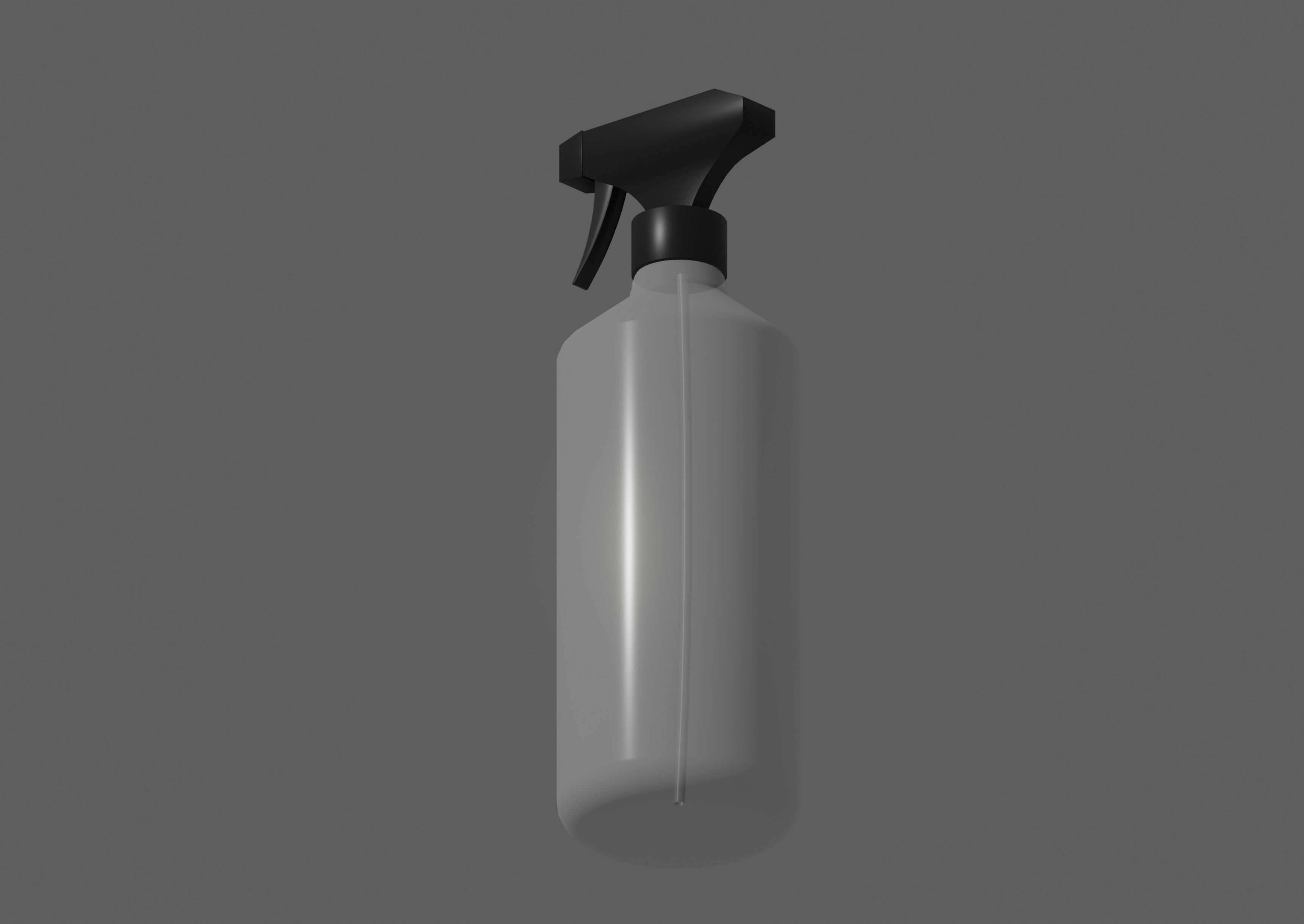Spray Bottle Low-poly 3D model_3