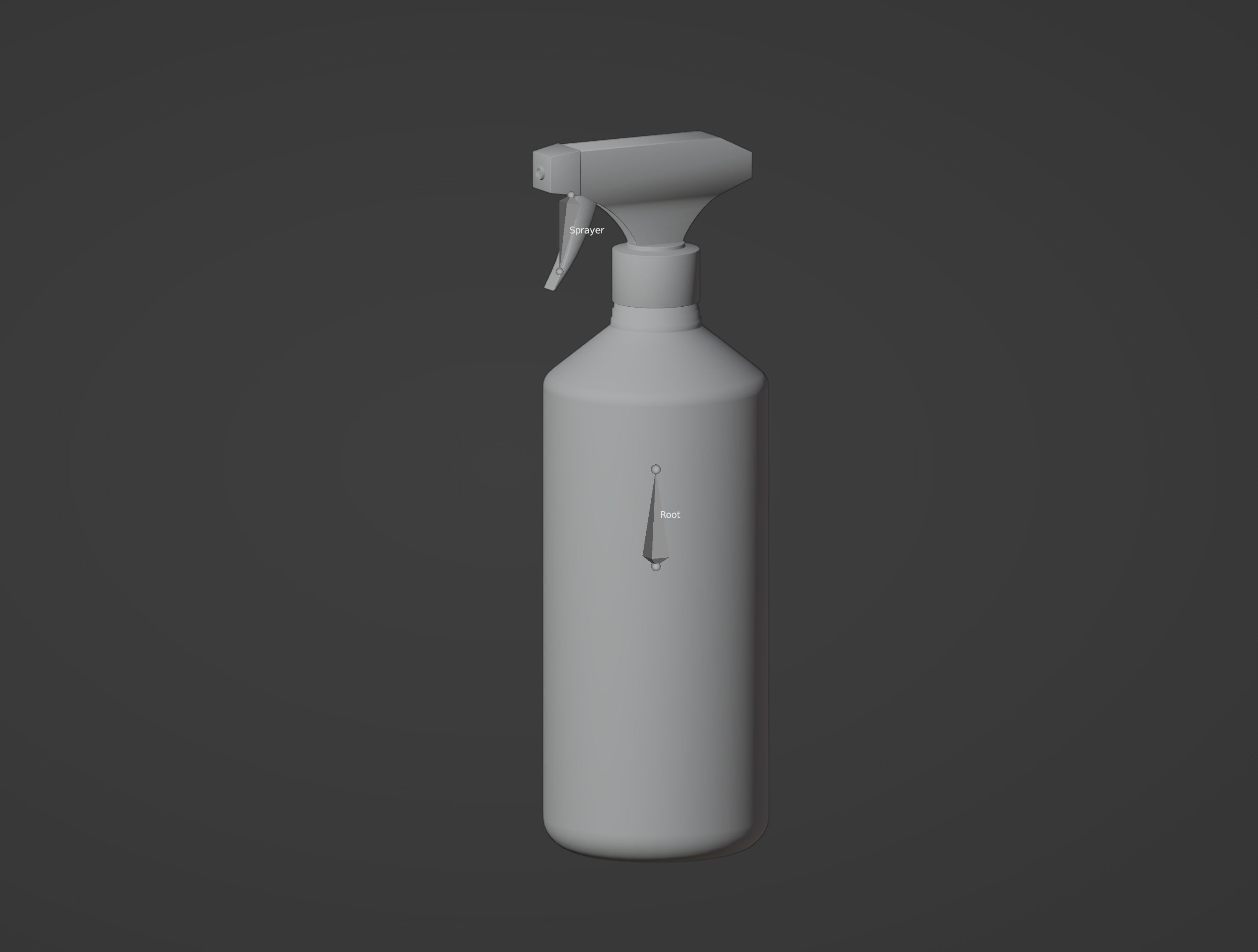 Spray Bottle Low-poly 3D model_10