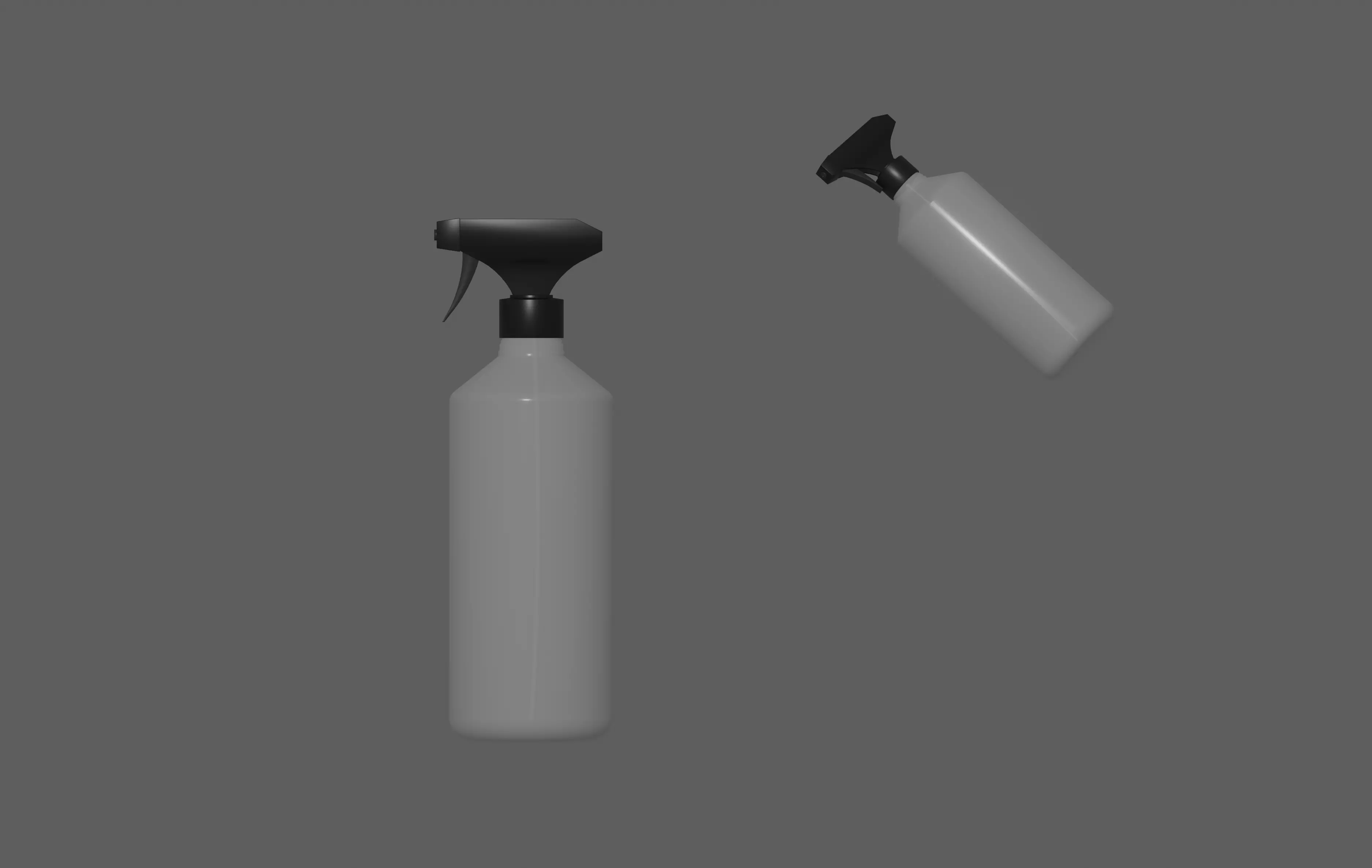 Spray Bottle Low-poly 3D model_0
