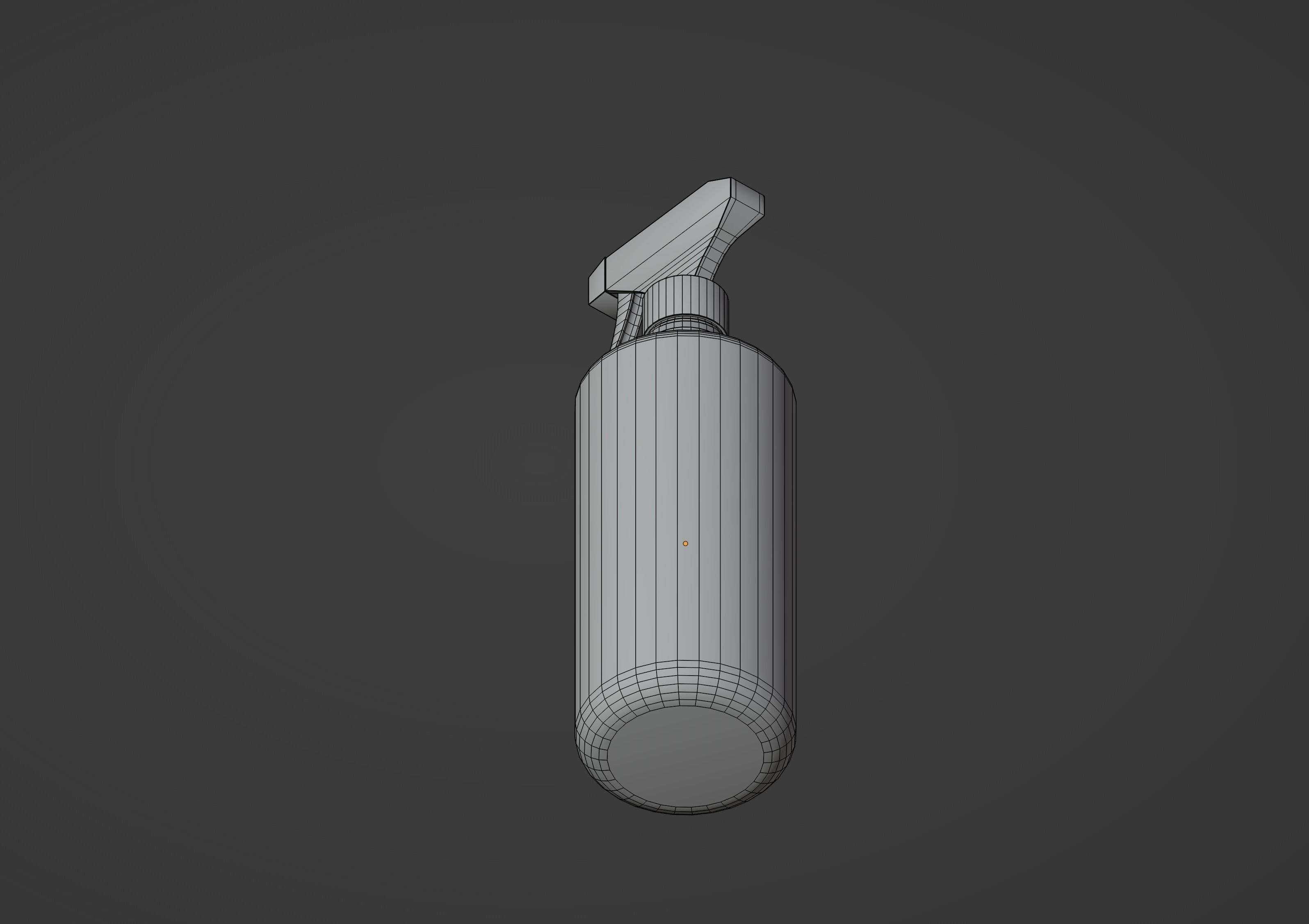 Spray Bottle Low-poly 3D model_12