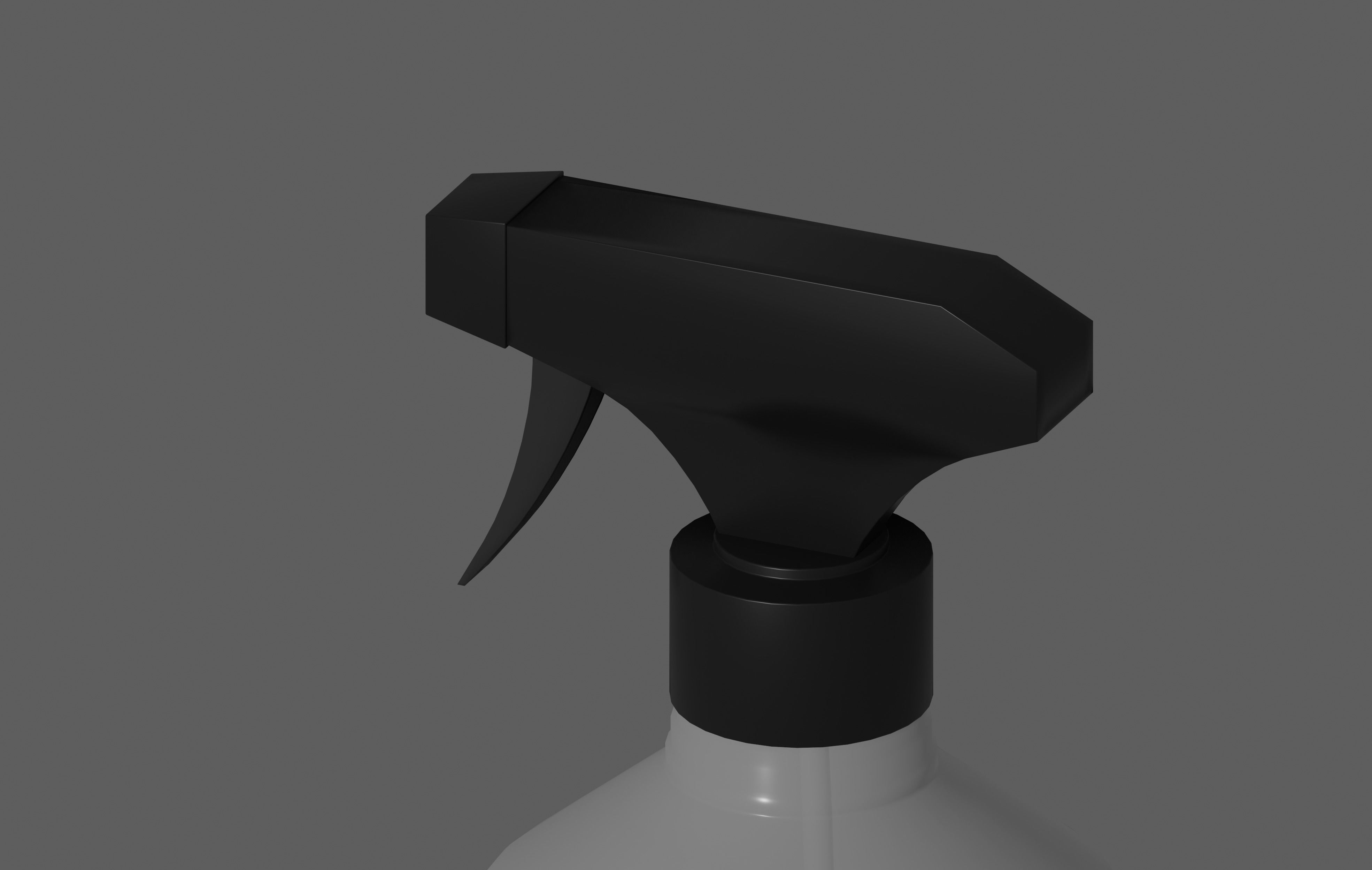 Spray Bottle Low-poly 3D model_6