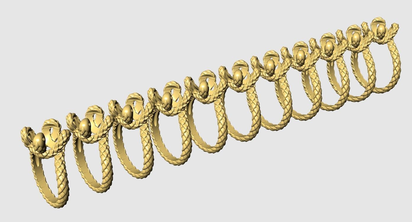 Snake Ring R 33-2 3D print model_7