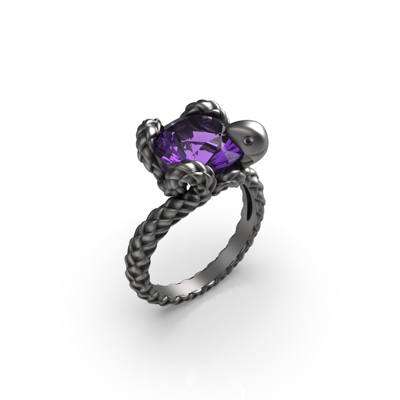 Snake Ring R 33-2 3D print model_13