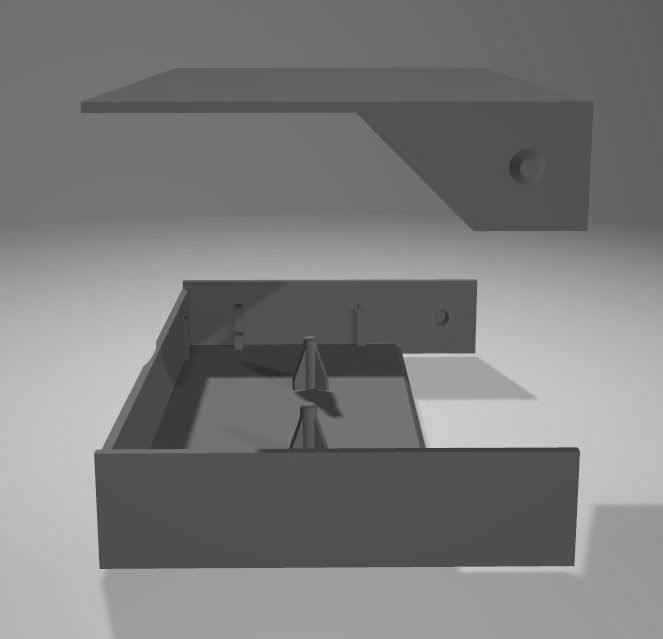 Casette tape case 3D print model_4