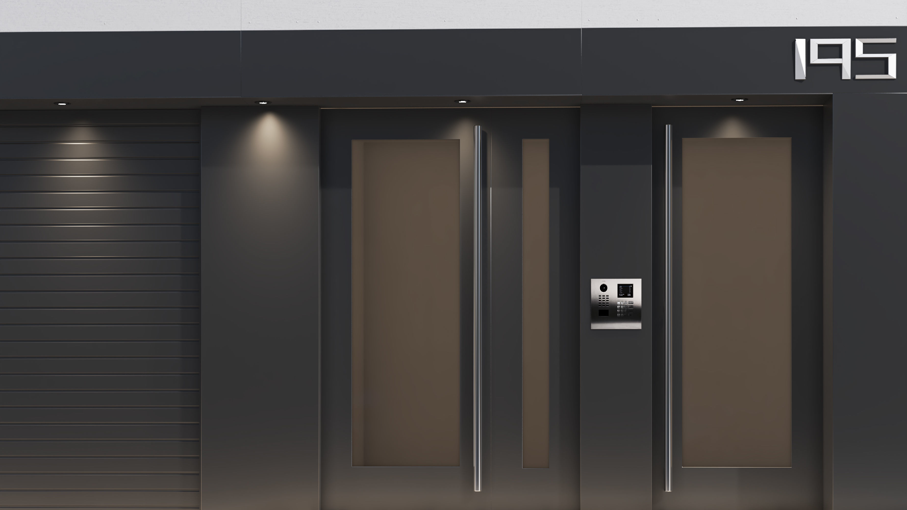 Apartment Building Facade 01  3D model_4