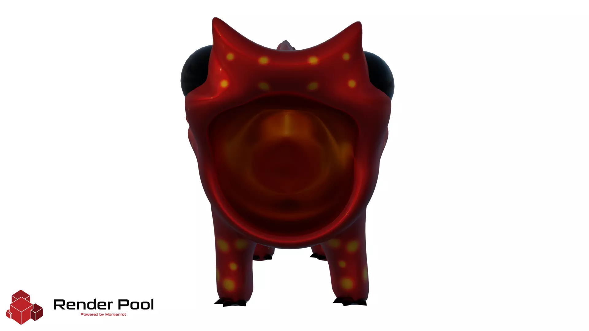 red metal frog Free 3D model