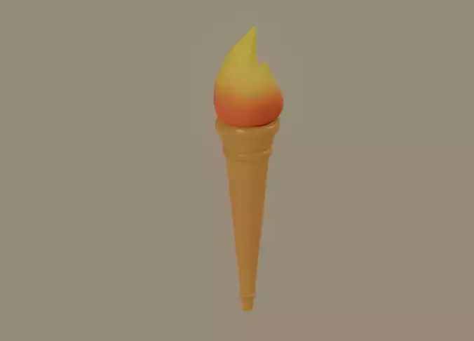 Torch 3D model