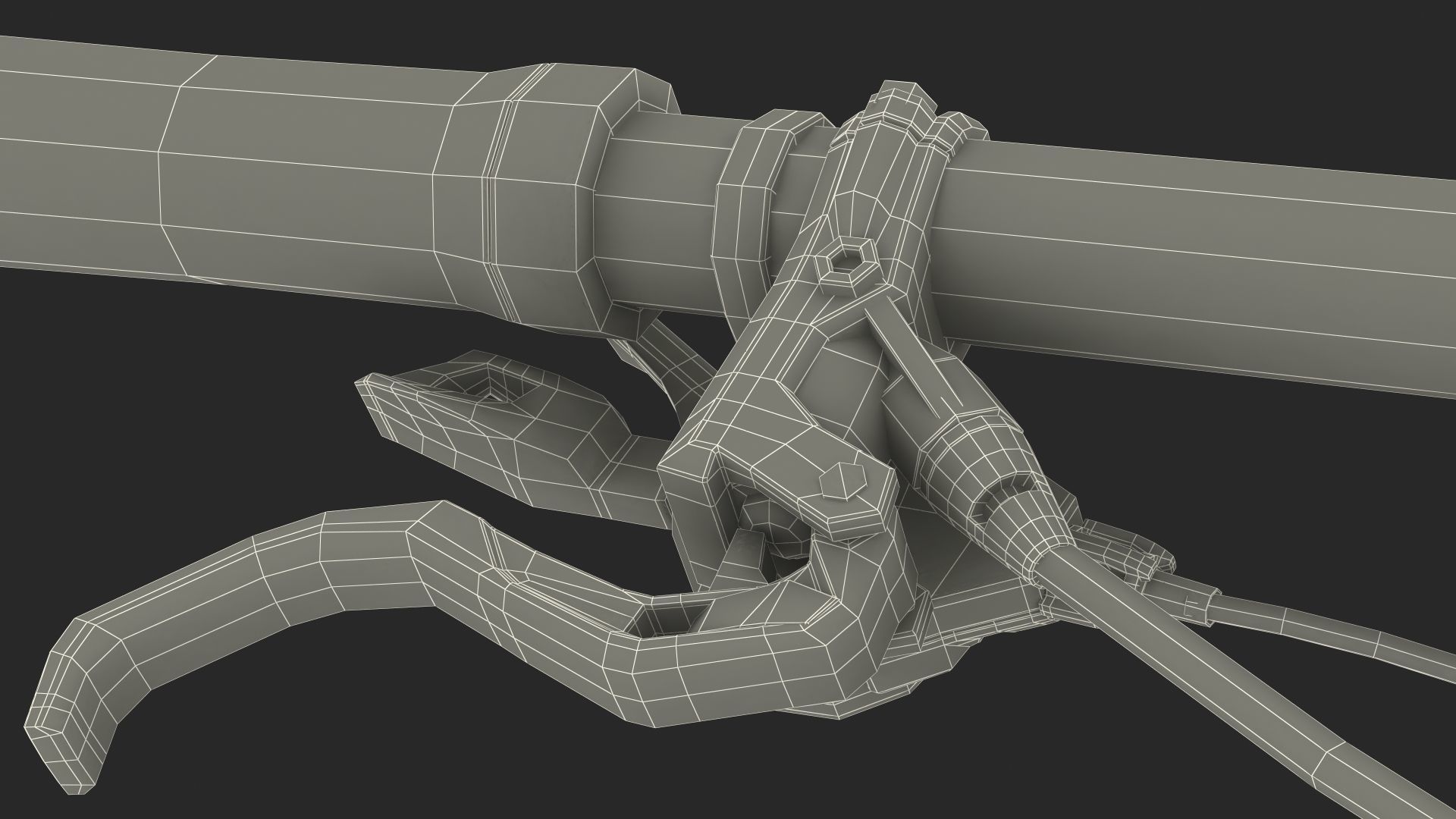 Porsche eBike Cross Black Rigged 3D model_38