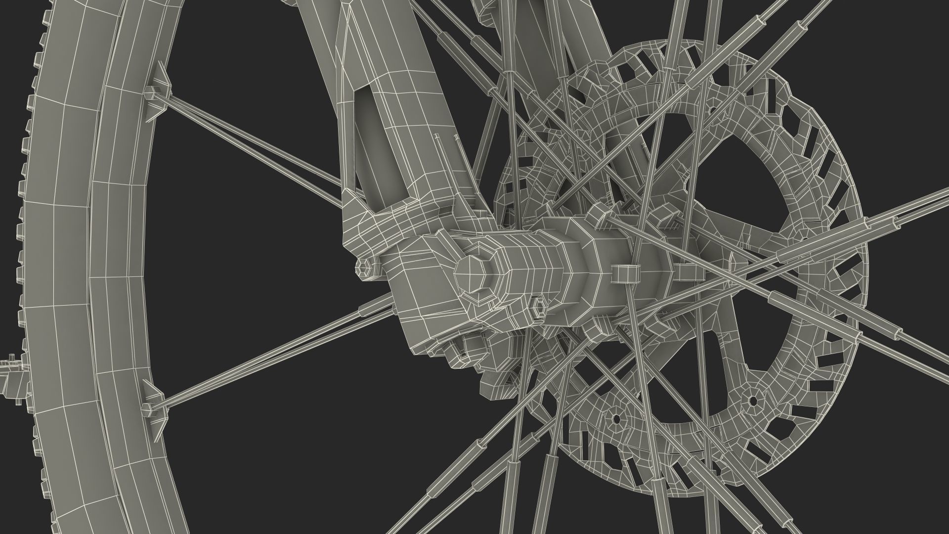 Porsche eBike Cross Black Rigged 3D model_36