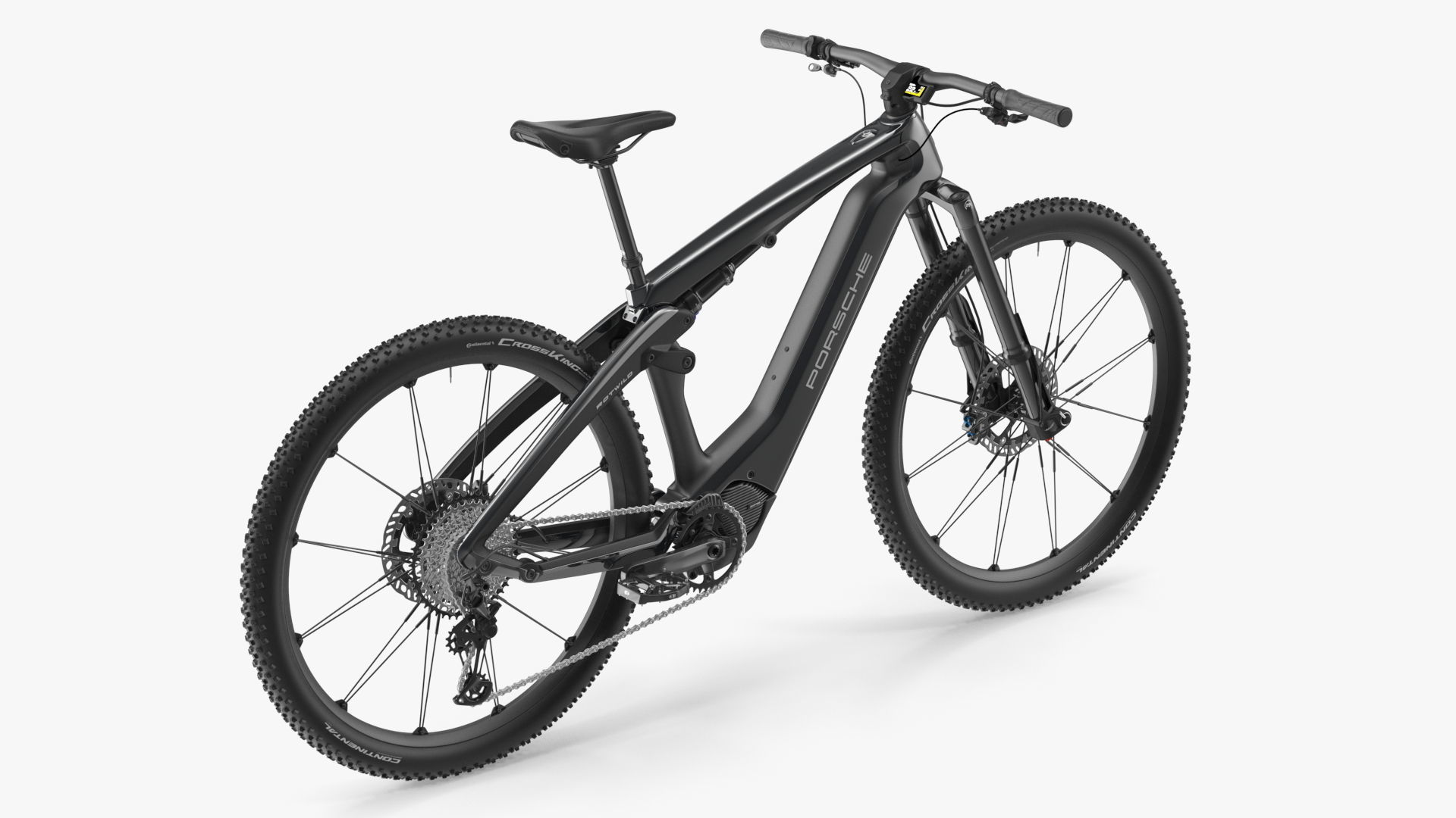 Porsche eBike Cross Black Rigged 3D model_14