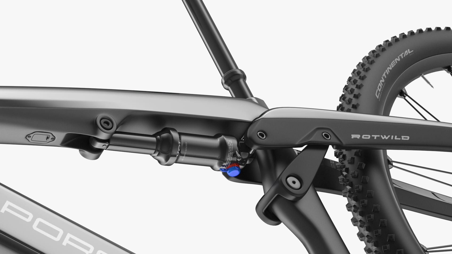 Porsche eBike Cross Black Rigged 3D model_21