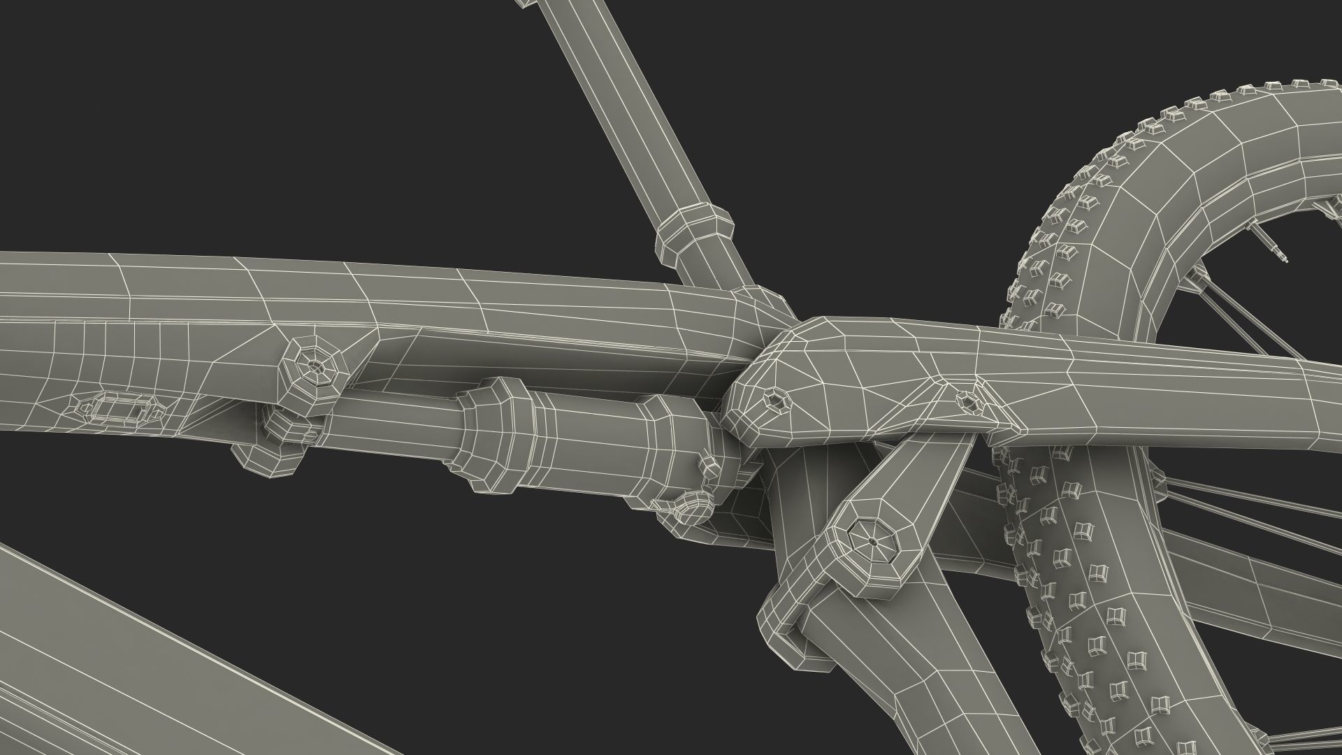 Porsche eBike Cross Black Rigged 3D model_42