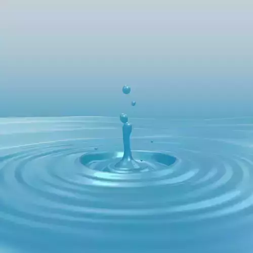 Water Crown Splash  Low-poly 3D model