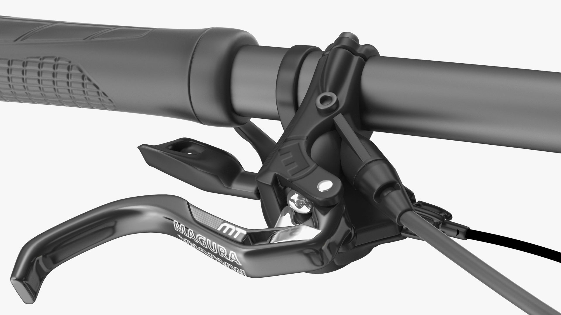 Porsche eBike Cross White Rigged 3D model_17