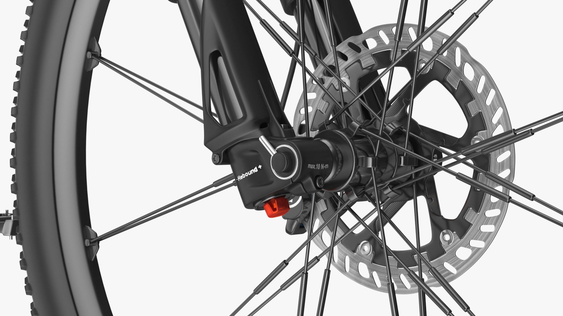 Porsche eBike Cross White Rigged 3D model_15