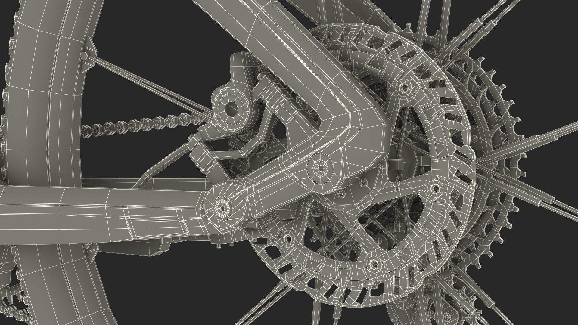 Porsche eBike Cross White Rigged 3D model_44