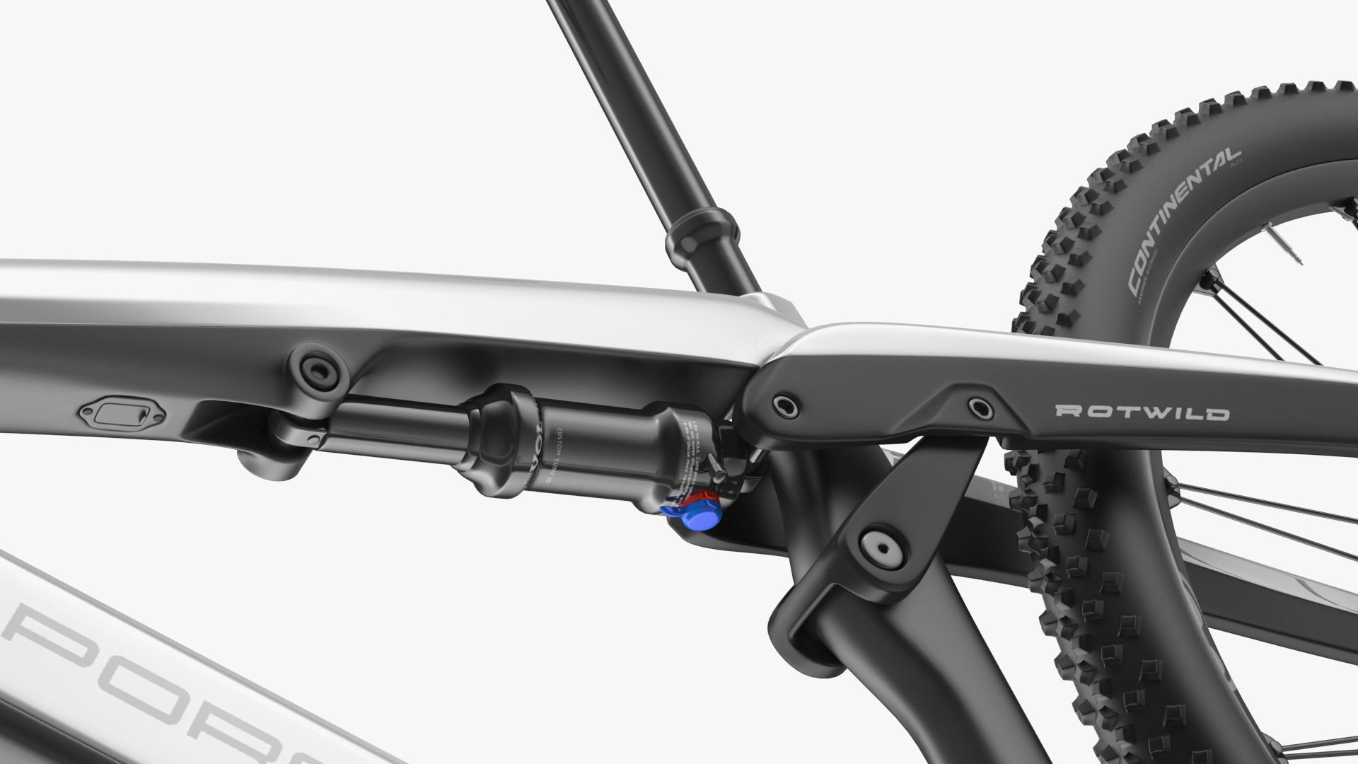 Porsche eBike Cross White Rigged 3D model_21