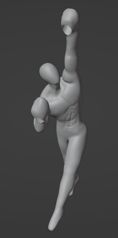 Athletic Man Figure 3D print model_4