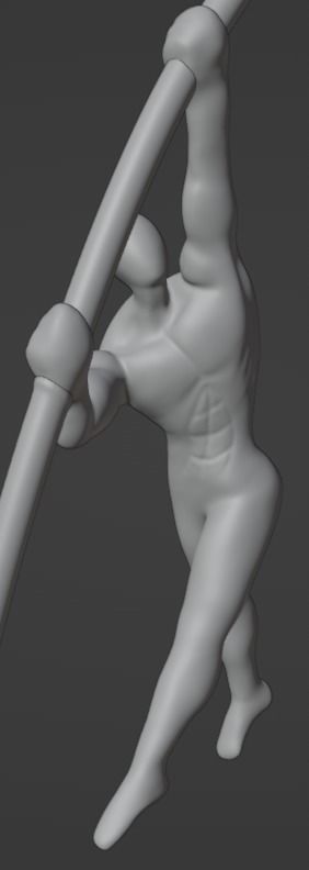 Athletic Man Figure 3D print model_8