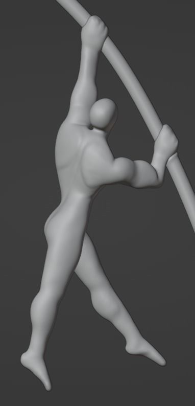 Athletic Man Figure 3D print model_7