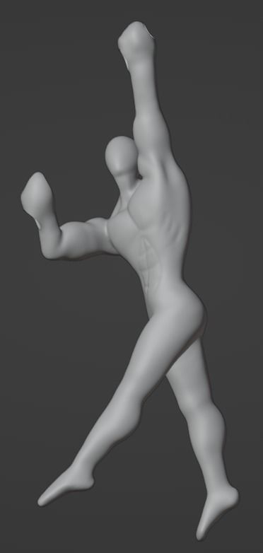 Athletic Man Figure 3D print model_2