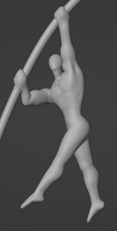 Athletic Man Figure 3D print model_6
