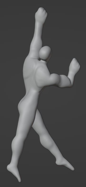 Athletic Man Figure 3D print model_3