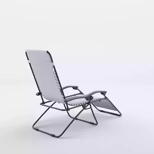 Baden Baden Chair Grey 3D Model Low-poly 3D model